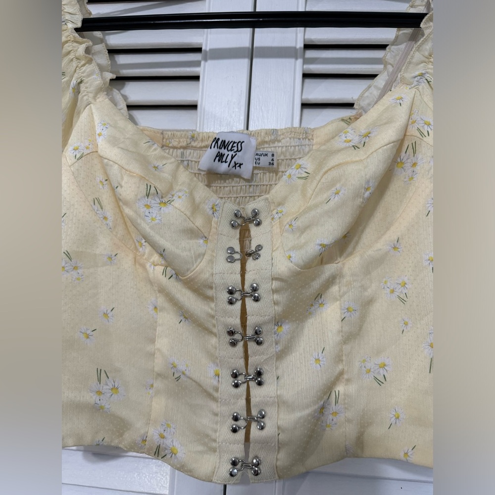 PRINCESS POLLY ALLYSON TOP YELLOW - Picture 9 of 11